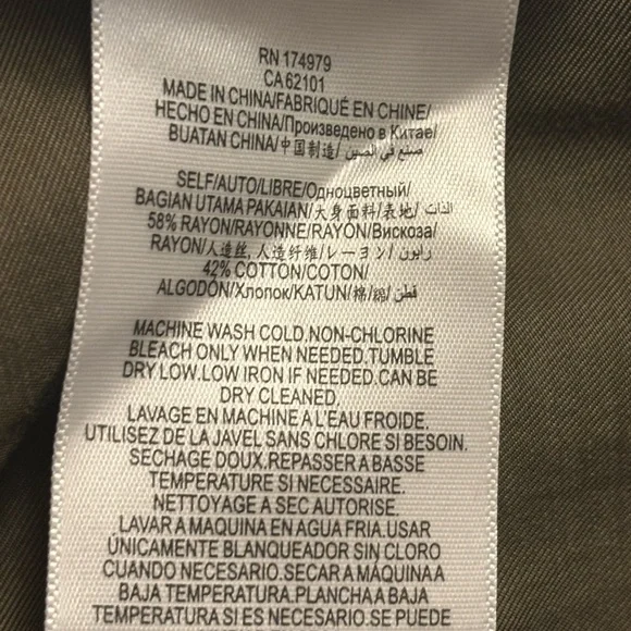 BCBGMAXAZRIA Olive Green Women's Jumpsuit - Picture 9 of 9